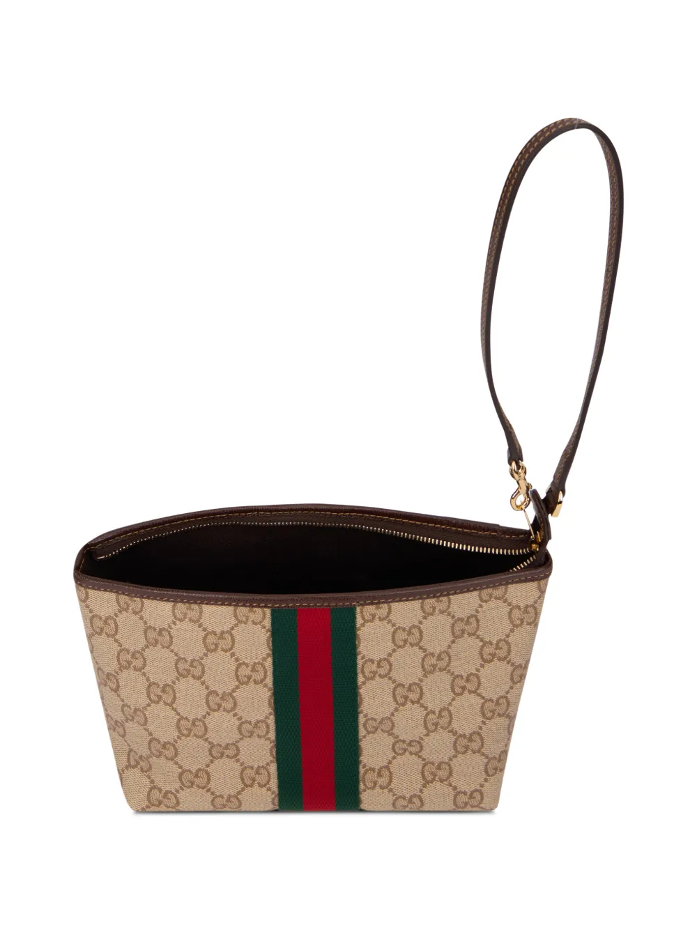 Gucci Kleine buidel met band en Web Beige