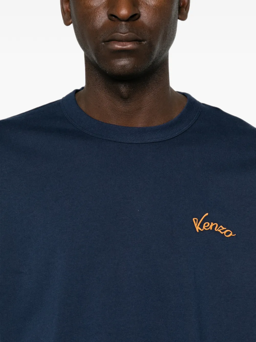 Kenzo T-shirt met Eiffeltoren-print en lange mouwen Blauw