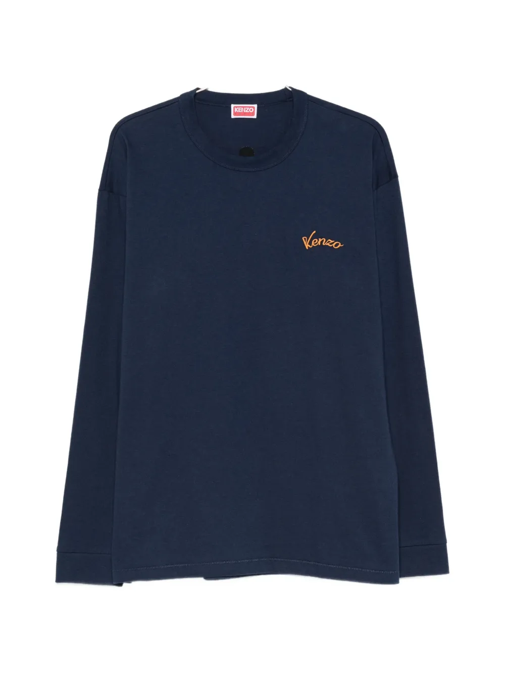 Kenzo Eiffel Tower-print long-sleeve T-shirt - Blau