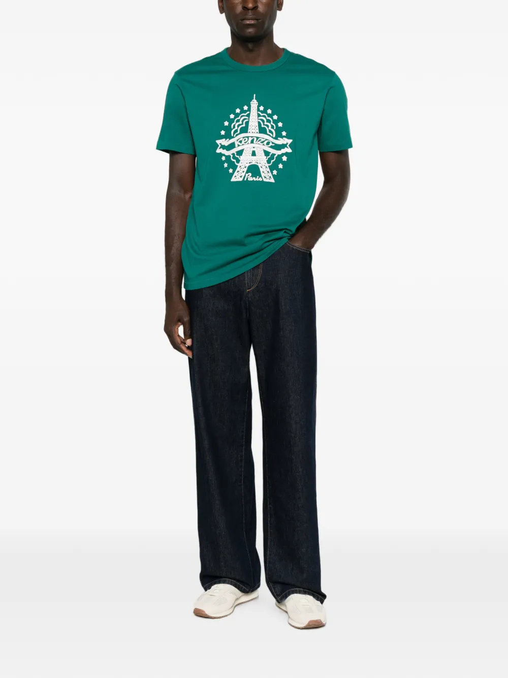 Kenzo Eiffel Tower T-shirt Groen