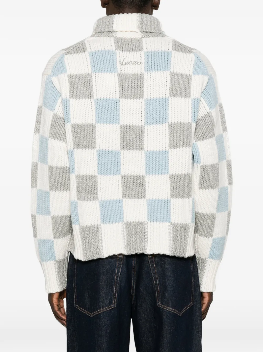 Kenzo geruite coltrui Wit