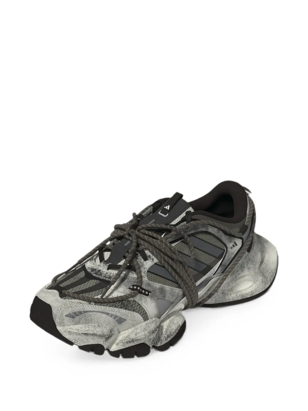 adidas XLG Runner Deluxe 2.0 panelled distressed sneakers Grijs