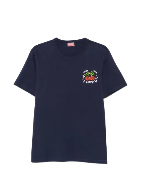 Kenzo KENZO Loves T-shirt med kirsebærtryk og smal pasform