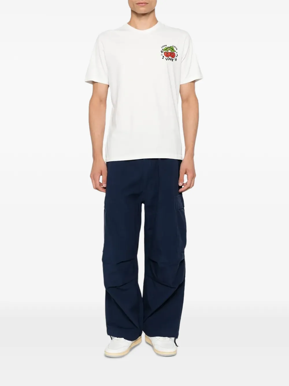 Kenzo Loves T-shirt met kersenprint Wit