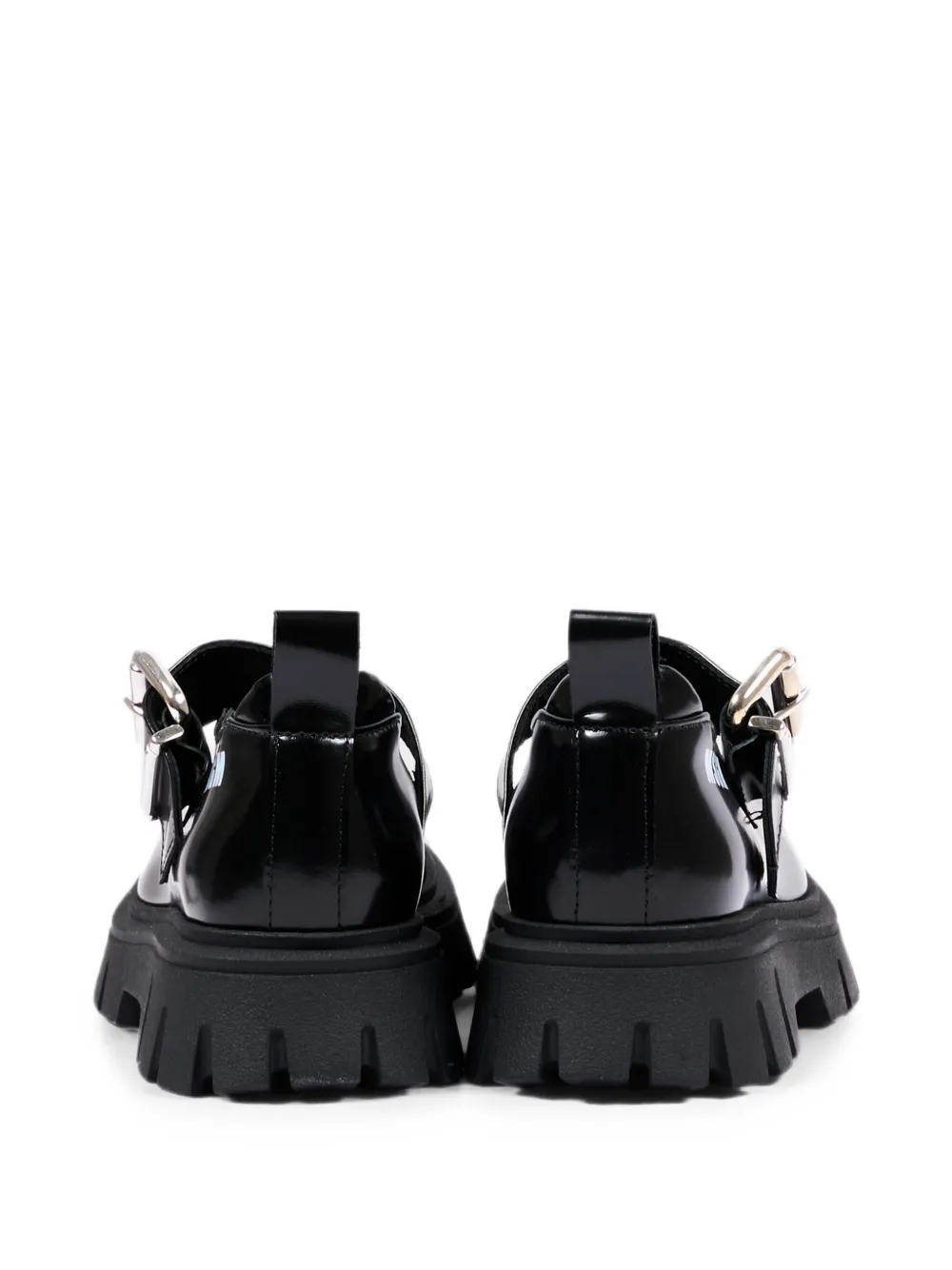 MSGM Kids Loafers met chunky zool en gespsluiting Zwart