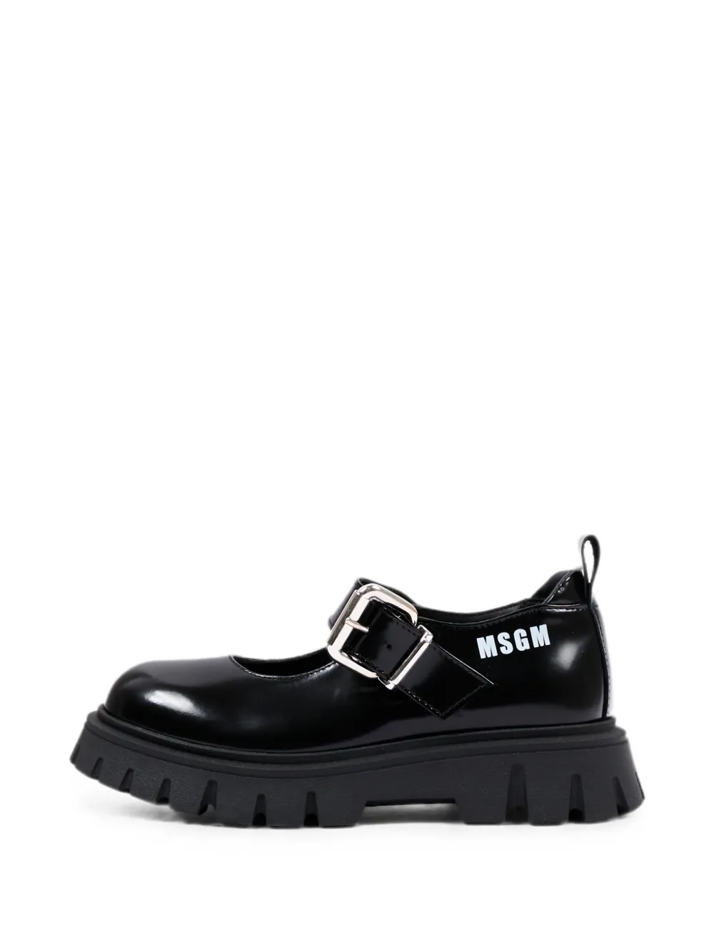 MSGM Kids Loafers met chunky zool en gespsluiting Zwart