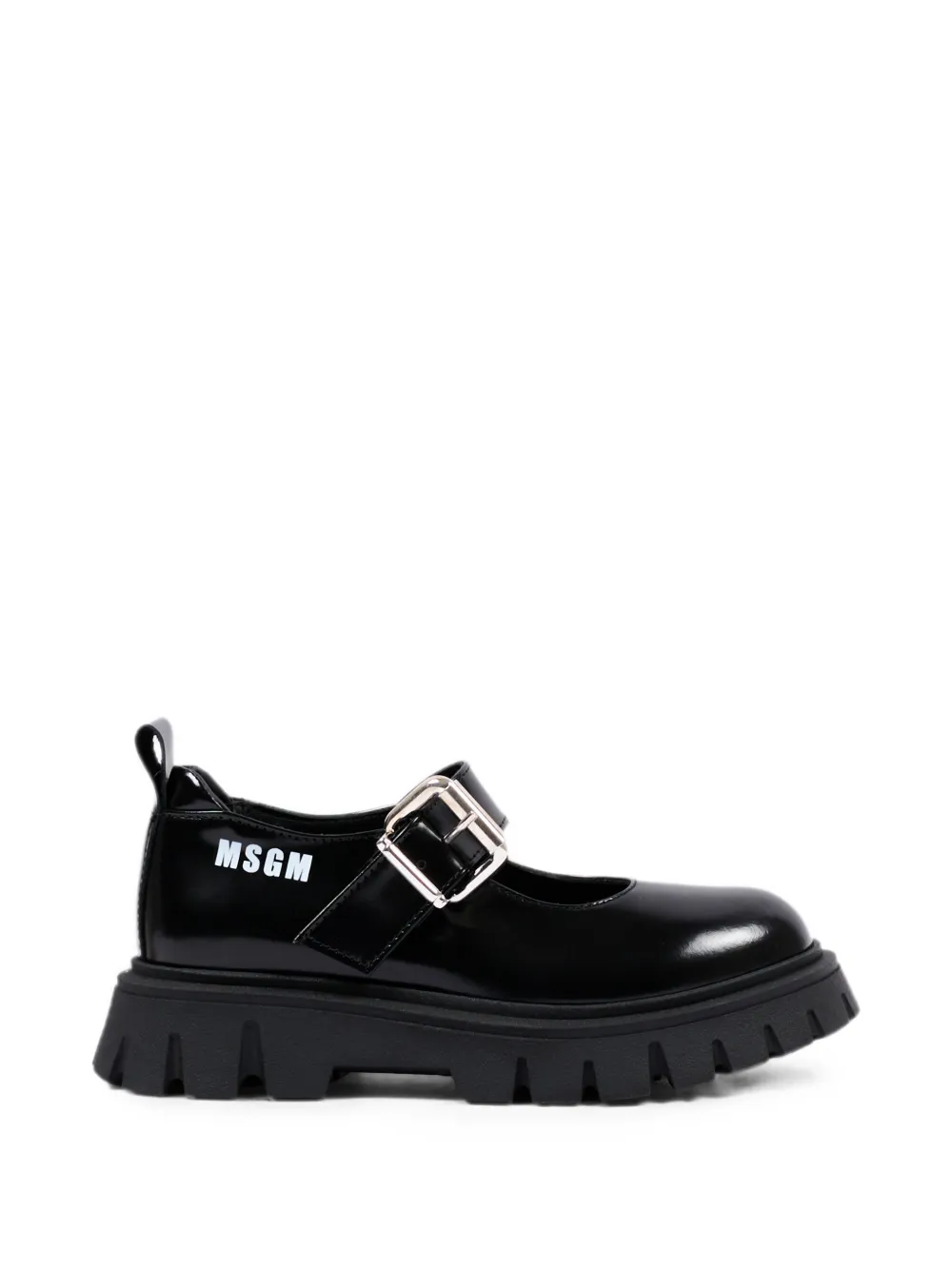 MSGM Kids Loafers met chunky zool en gespsluiting Zwart