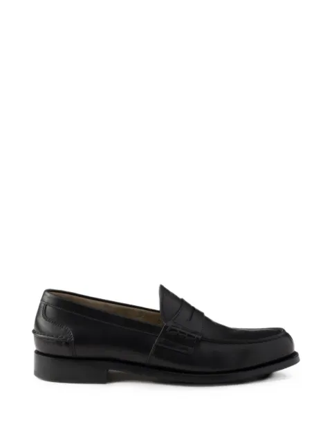 Prada leather loafers