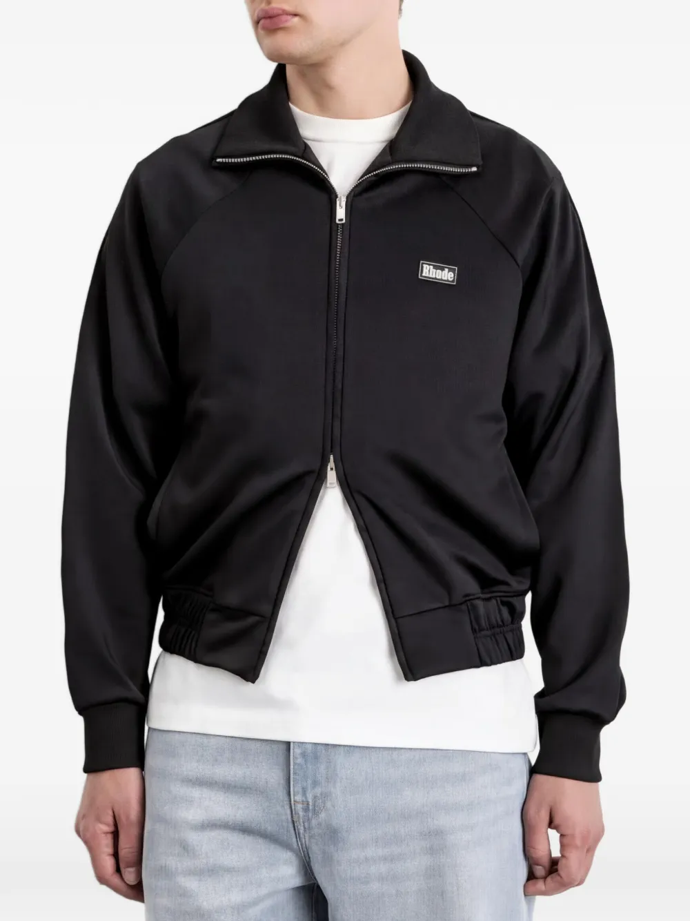 RHUDE Madera jack met logo-patch Zwart
