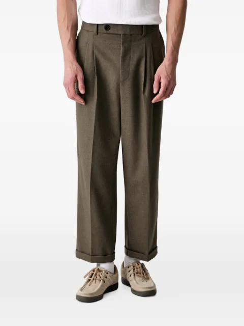 Drôle De Monsieur pleated turned-up trousers
