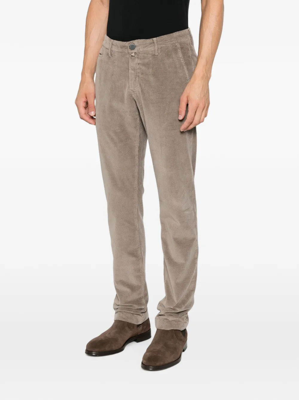 Jacob Cohën Bobby ribfluwelen chino Grijs