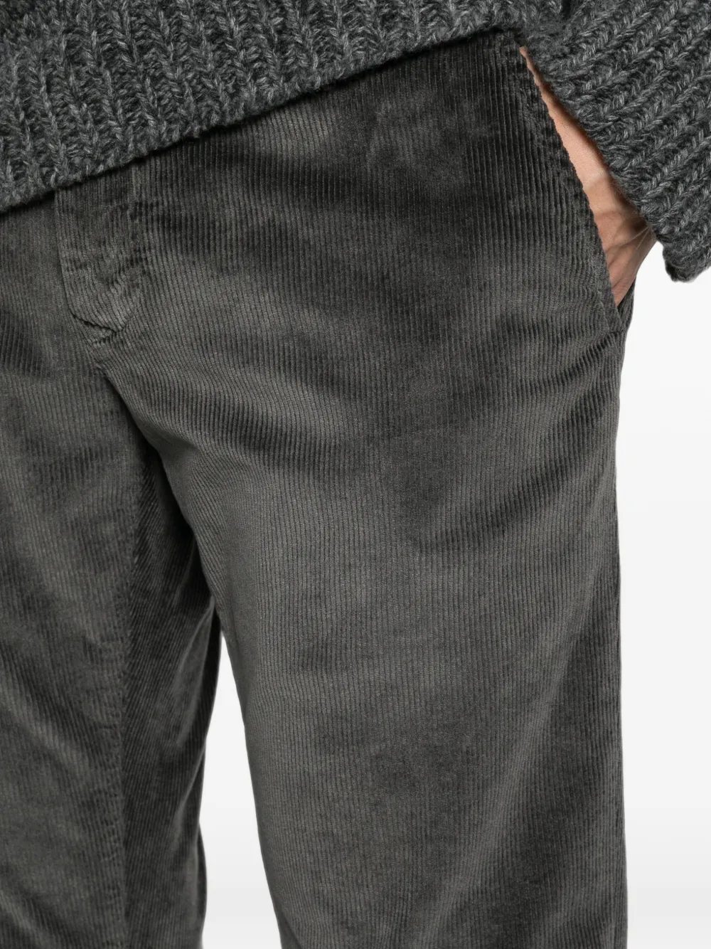 Jacob Cohën Bobby ribfluwelen chino Grijs