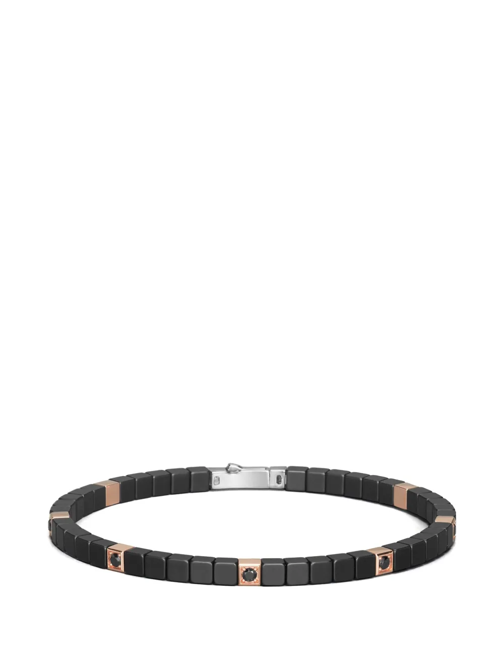 Barakà Cyborg black diamond and ceramic bracelet - Nero