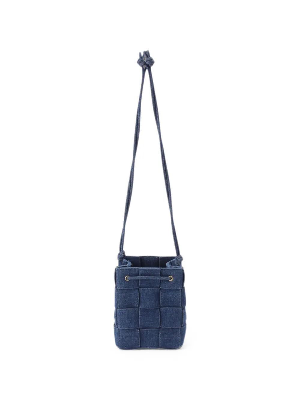 Bottega Veneta Pre-Owned 2012-2026 Small Denim Maxi Intrecciato Cassette bucket bag - Blu