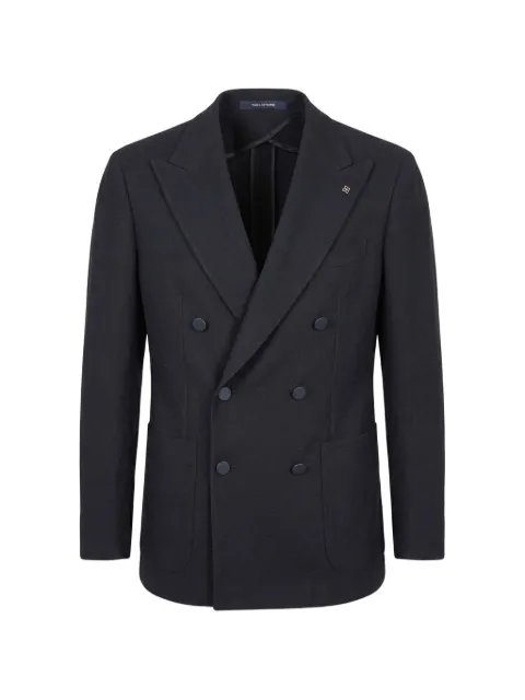 Tagliatore double-breasted peak-lapel blazer