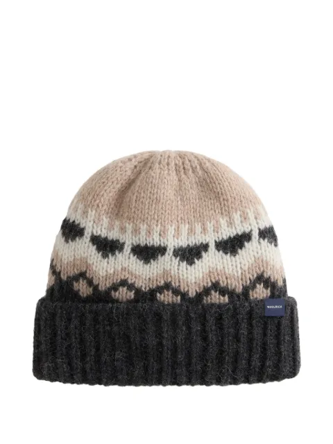 Woolrich bonnet en maille Fair Isle