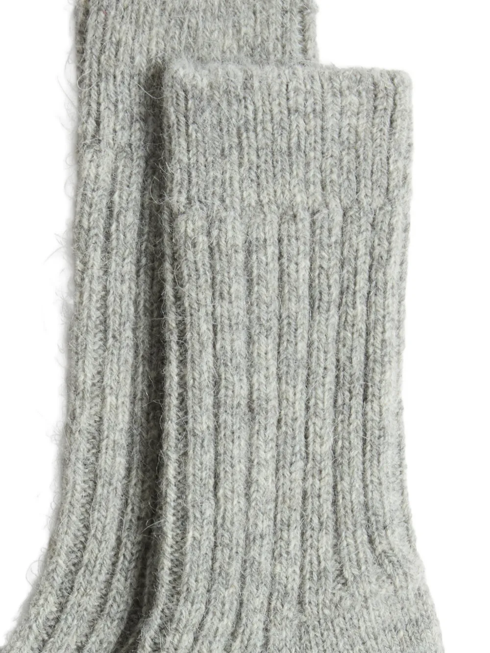 Woolrich ribbed-knit wool-blend socks Grijs