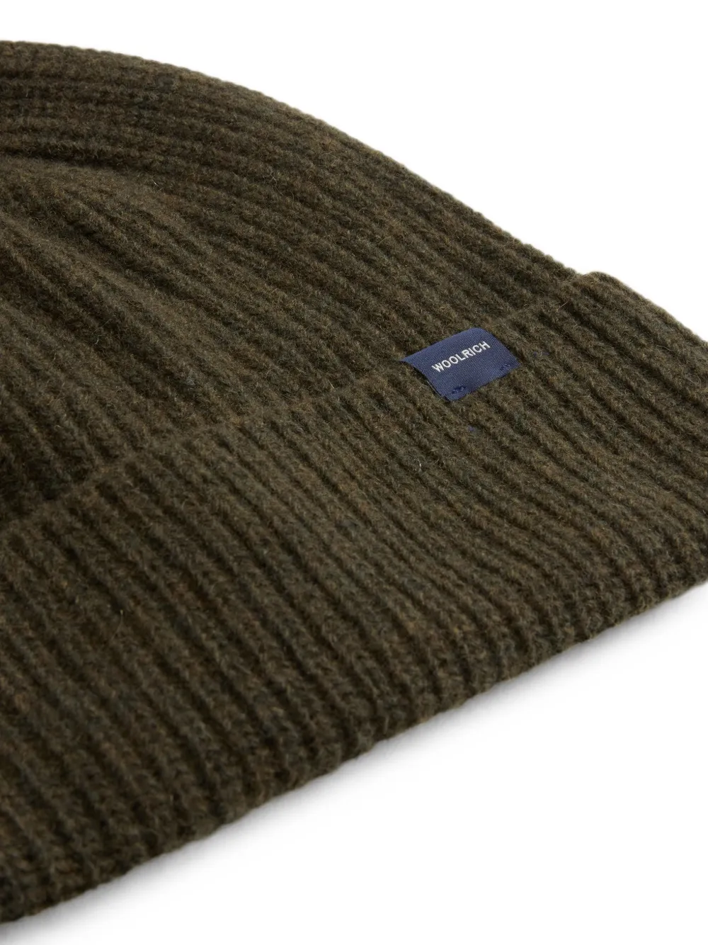 Woolrich ribbed-knit beanie hat Groen