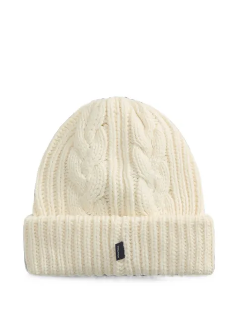 Woolrich cable-knit beanie hat