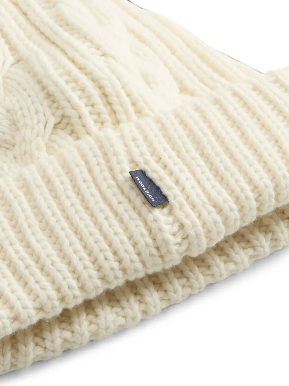 Woolrich Kabelgebreide muts Wit