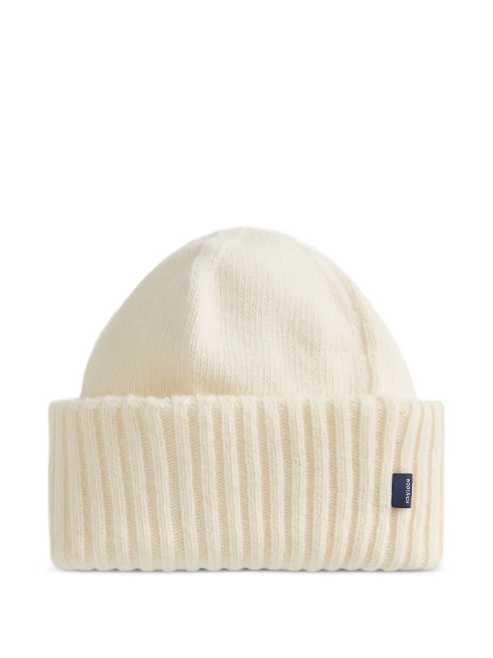 Woolrich Ribgebreide muts en sjaal set Beige