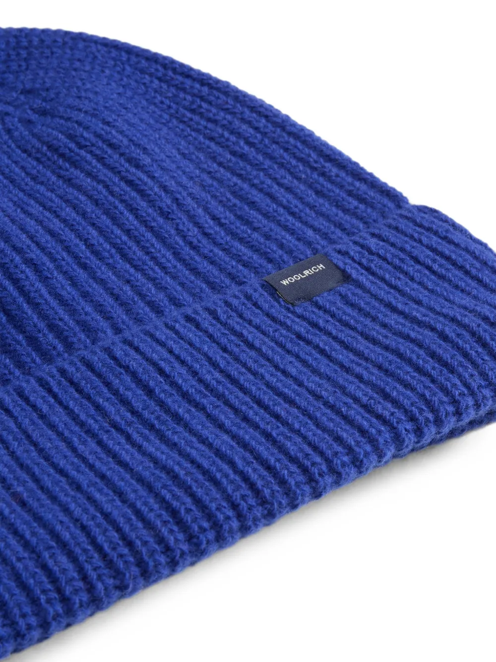 Woolrich ribbed-knit beanie hat Blauw