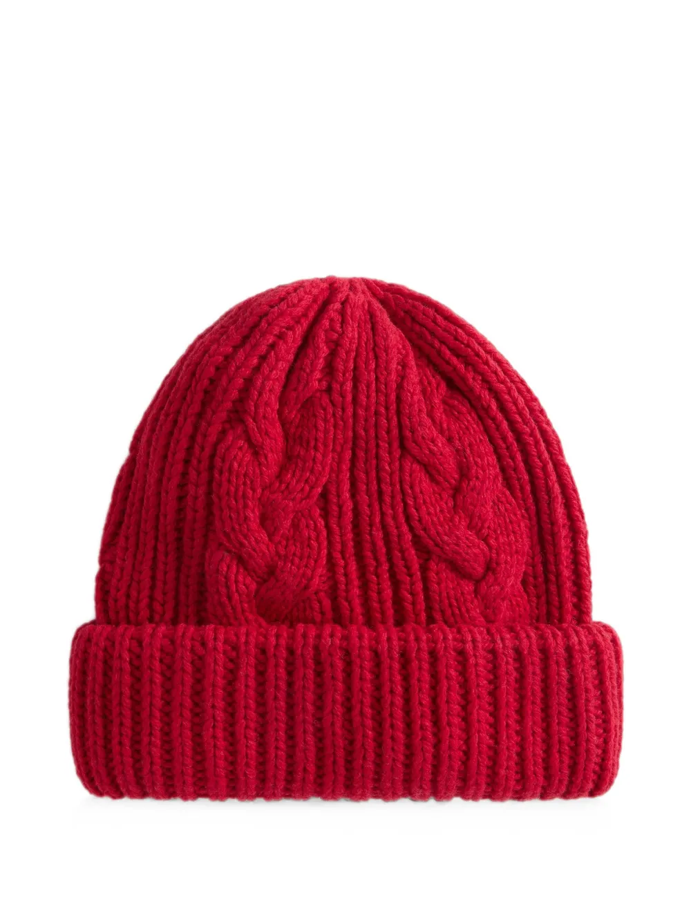 Woolrich cable-knit beanie hat Rood