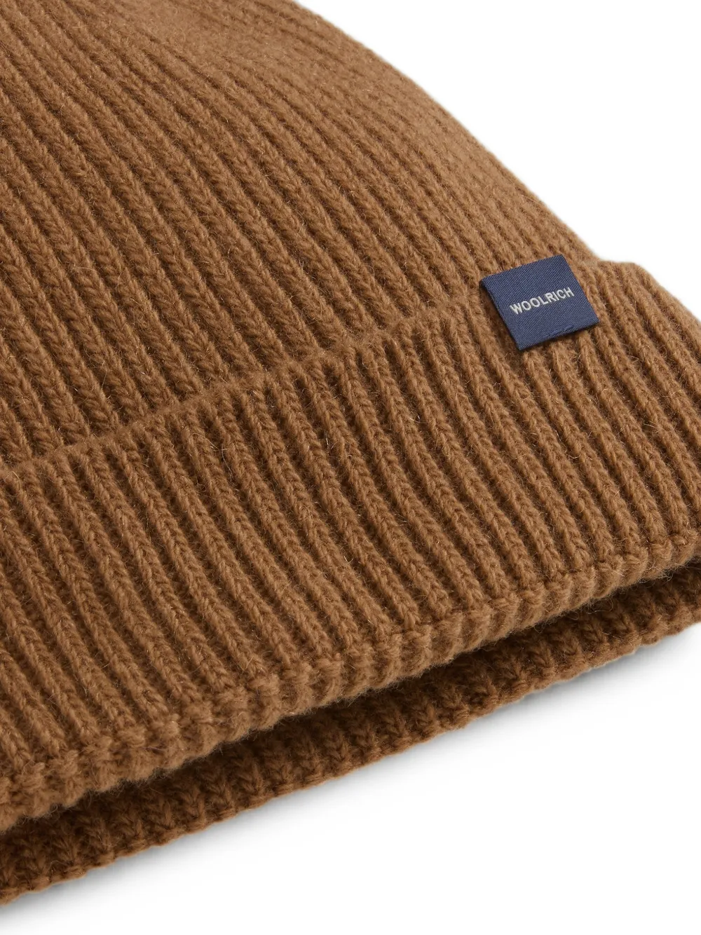 Woolrich Ribgebreide muts Bruin
