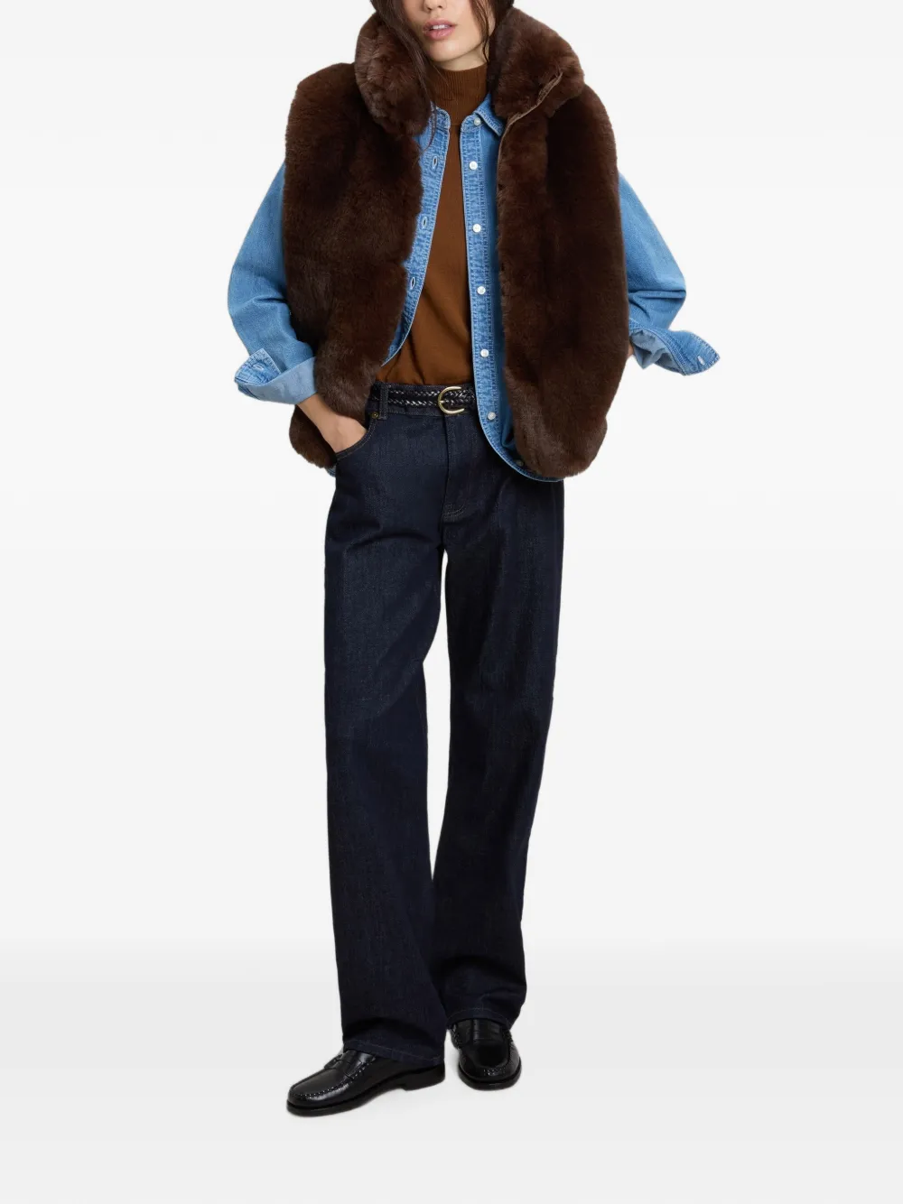 Woolrich Hybrid Curly top Bruin