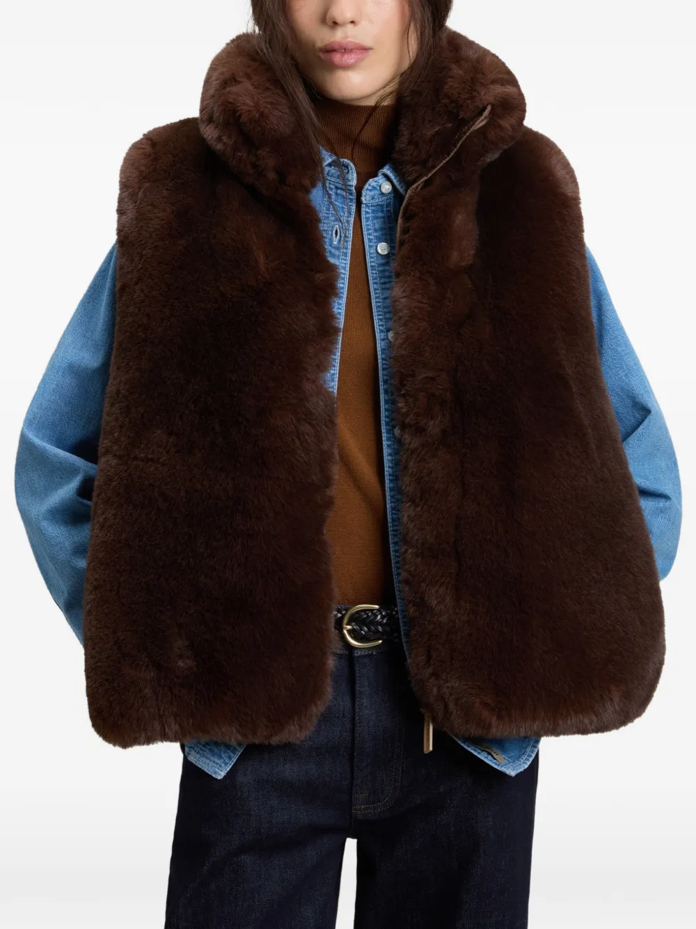 Woolrich Hybrid Curly top Bruin