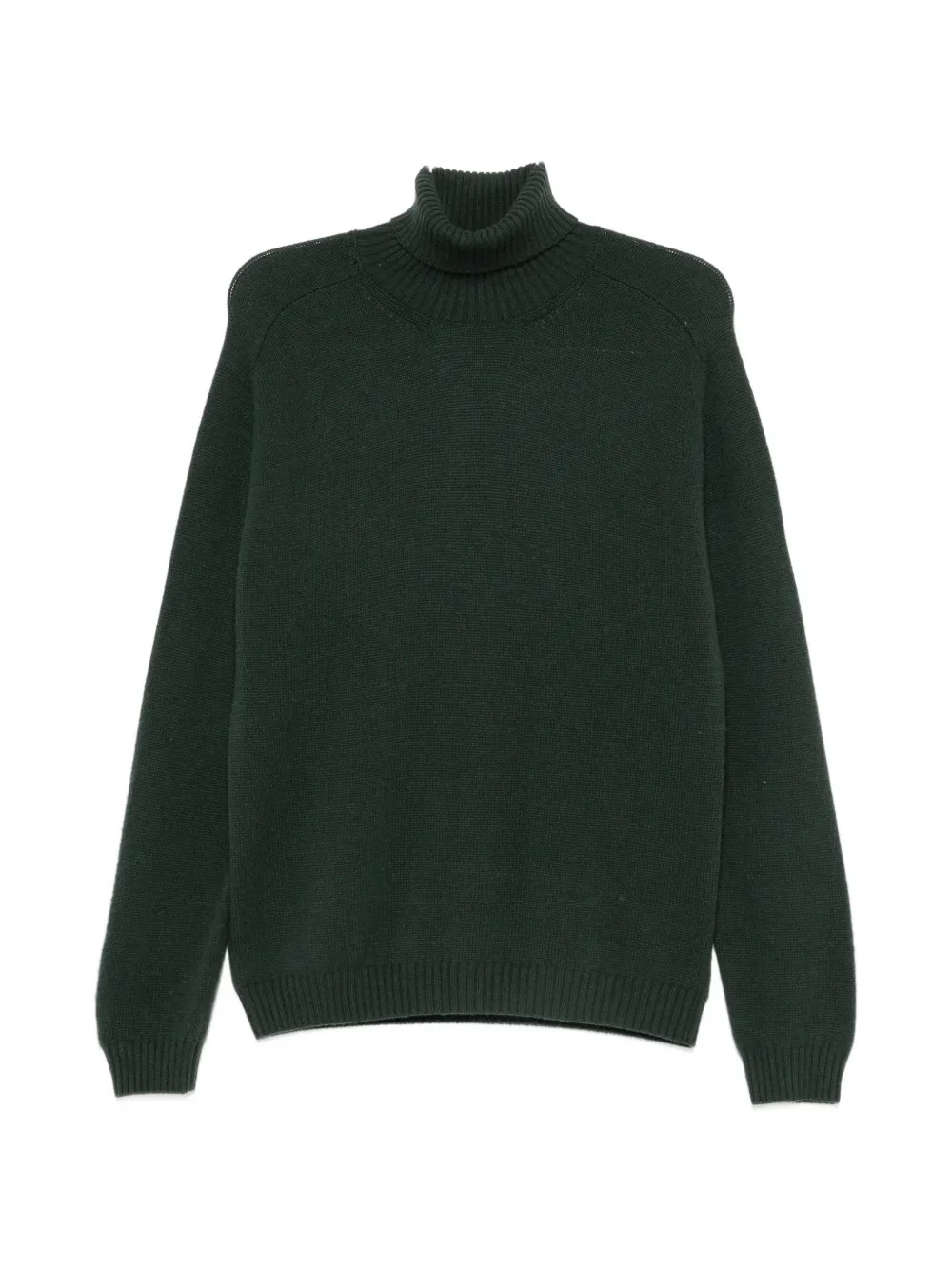 Boglioli Ribbed-knit Roll-neck Sweater In Green