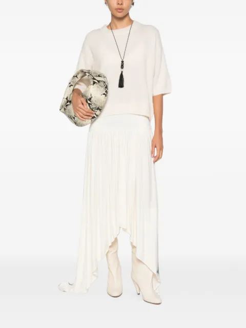 Allude short-sleeve crew-neck knitwear