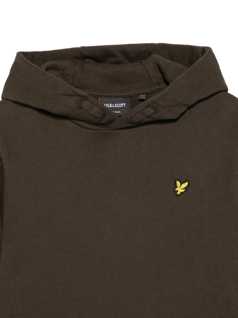 LYLE & SCOTT kids Hoodie met logo-patch en opgestikte zak Bruin