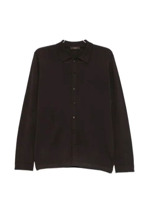 Zanone fine-knit long-sleeved shirt