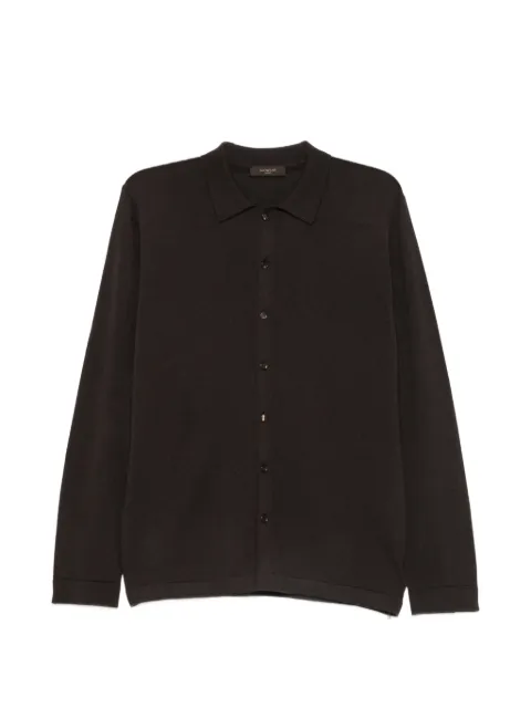 Zanone fine-knit long-sleeved shirt