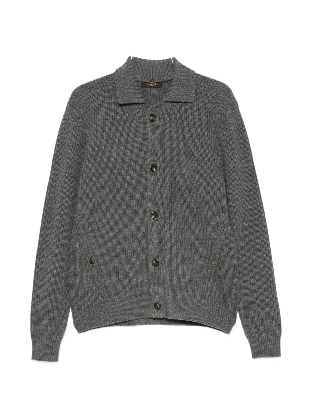 Zanone ribbed-knit button-up cardigan - Grigio