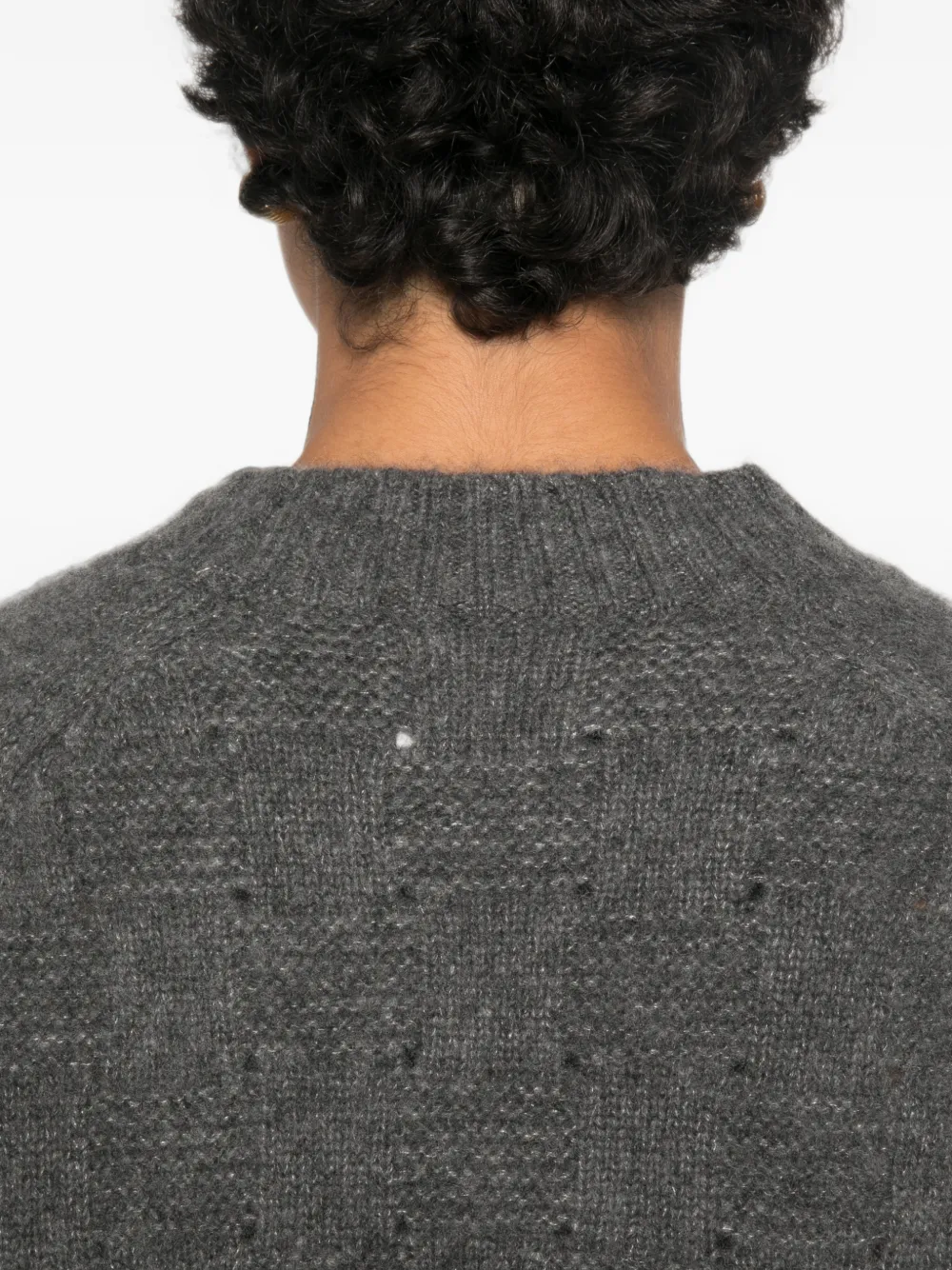 Allude Geweven trui met raglan mouwen Grijs