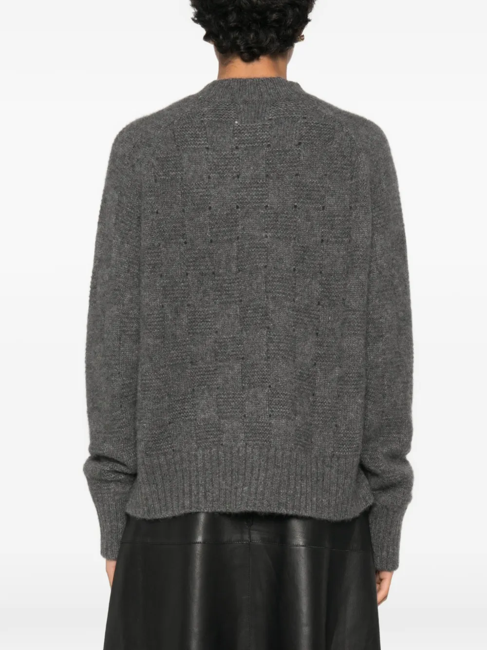 Allude Geweven trui met raglan mouwen Grijs