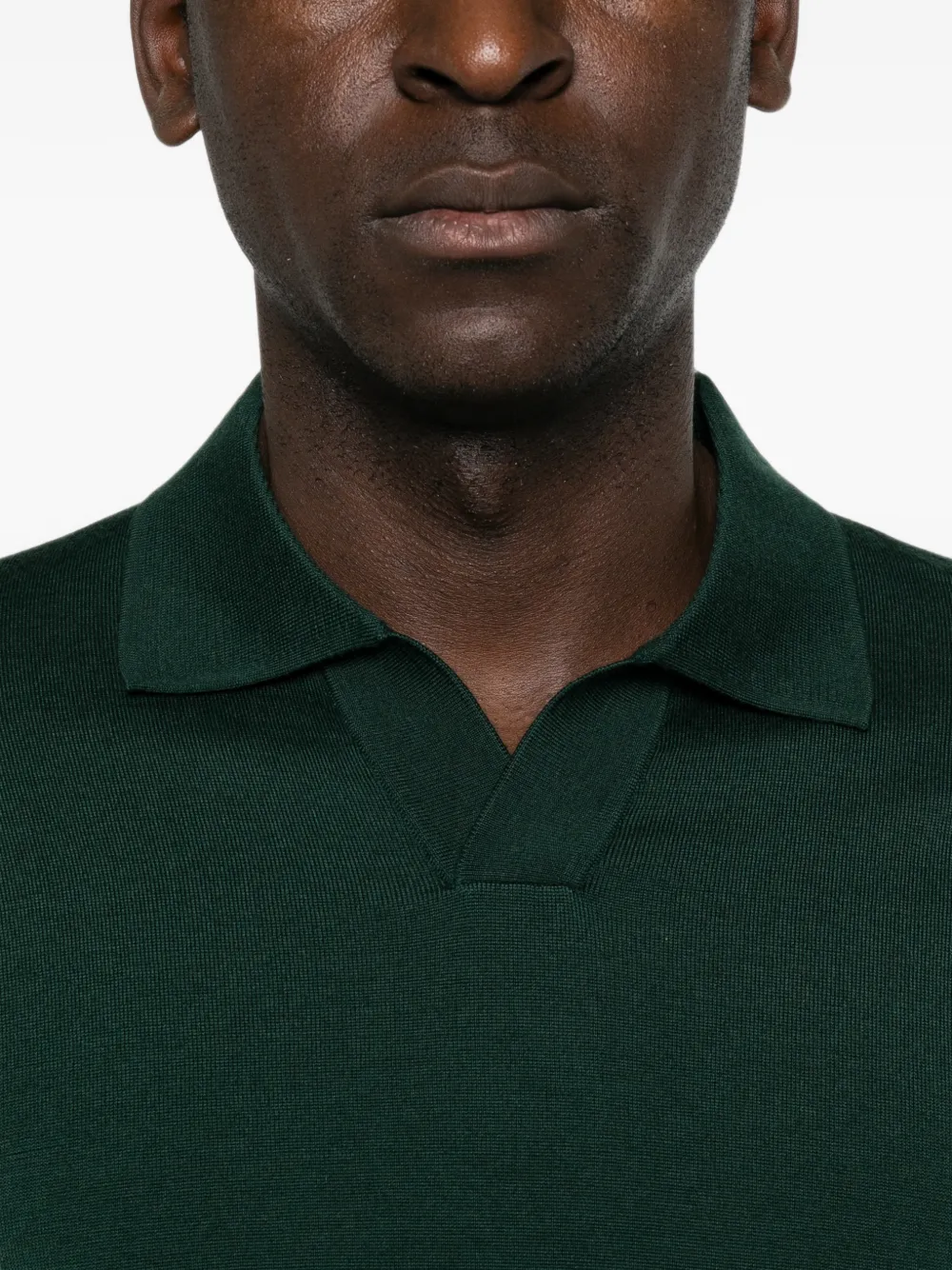 Paolo Pecora Wollen poloshirt Groen