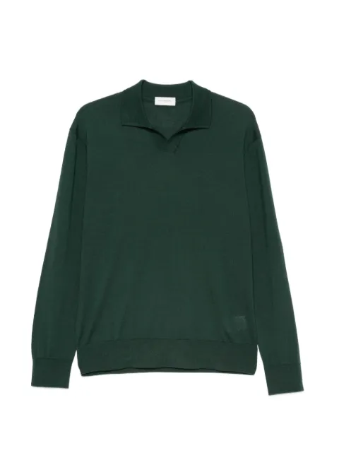 Paolo Pecora long-sleeved wool polo shirt