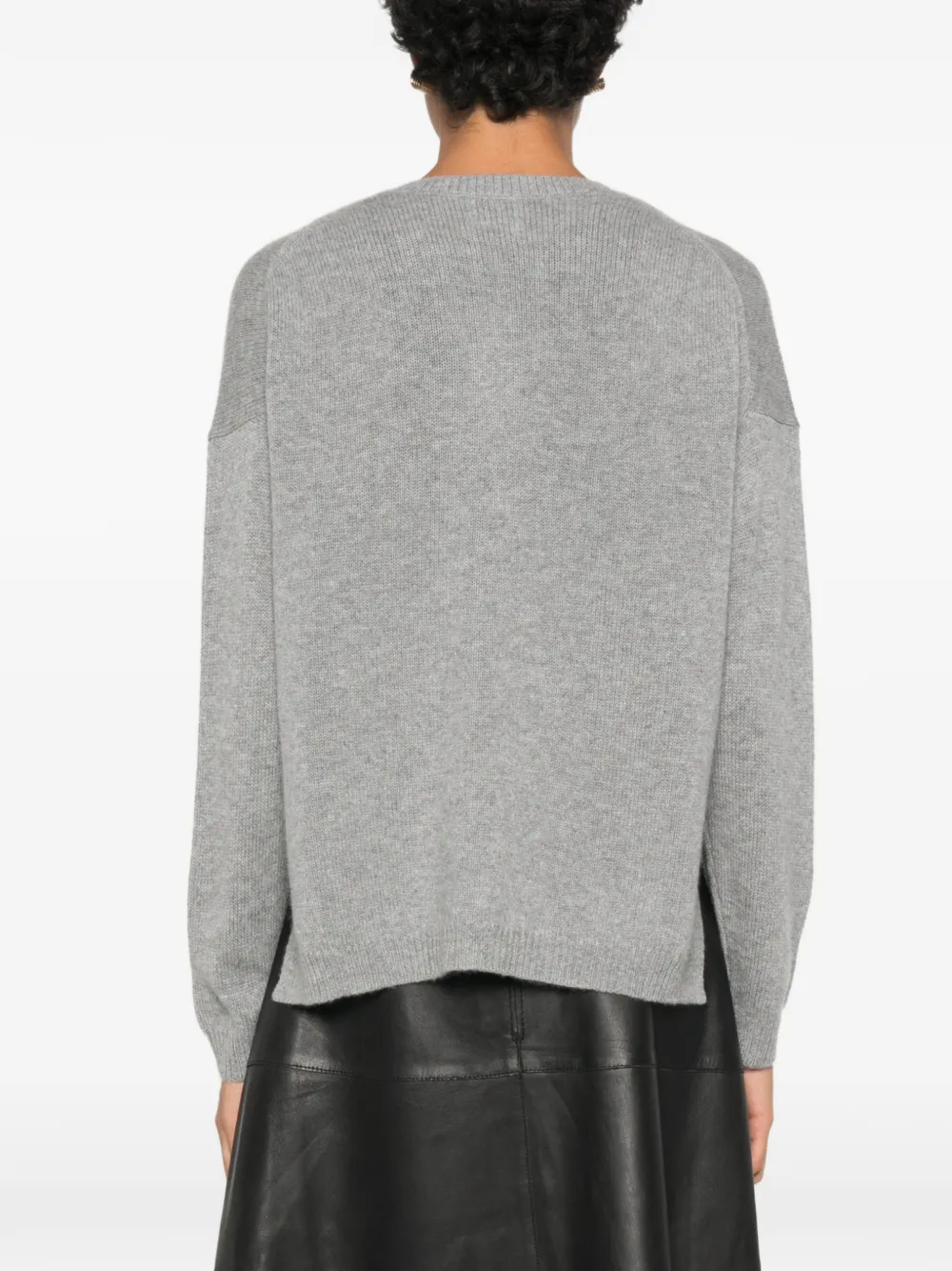 Allude Button-up vest Grijs