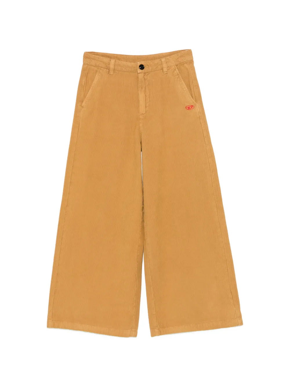 Diesel Kids corduroy wide-leg trousers - Toni neutri