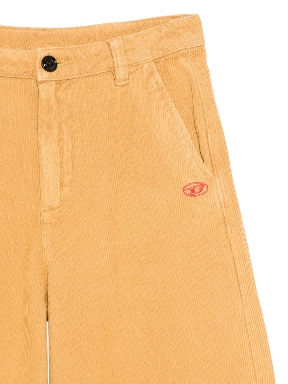 Diesel Kids corduroy wide-leg trousers Beige
