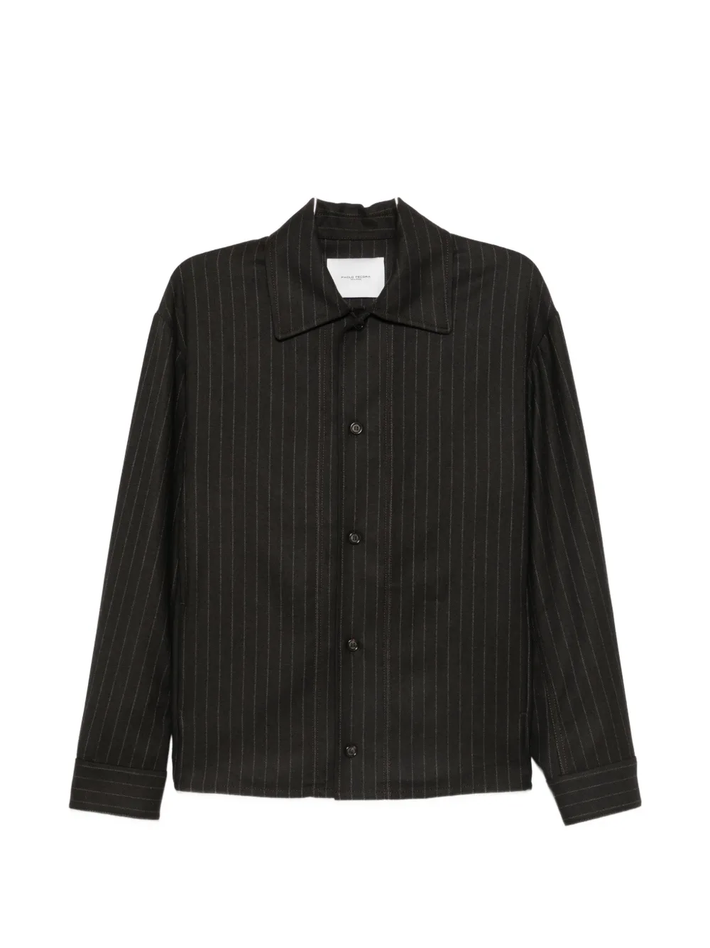 Paolo Pecora pinstripe-pattern long-sleeve shirt - Braun