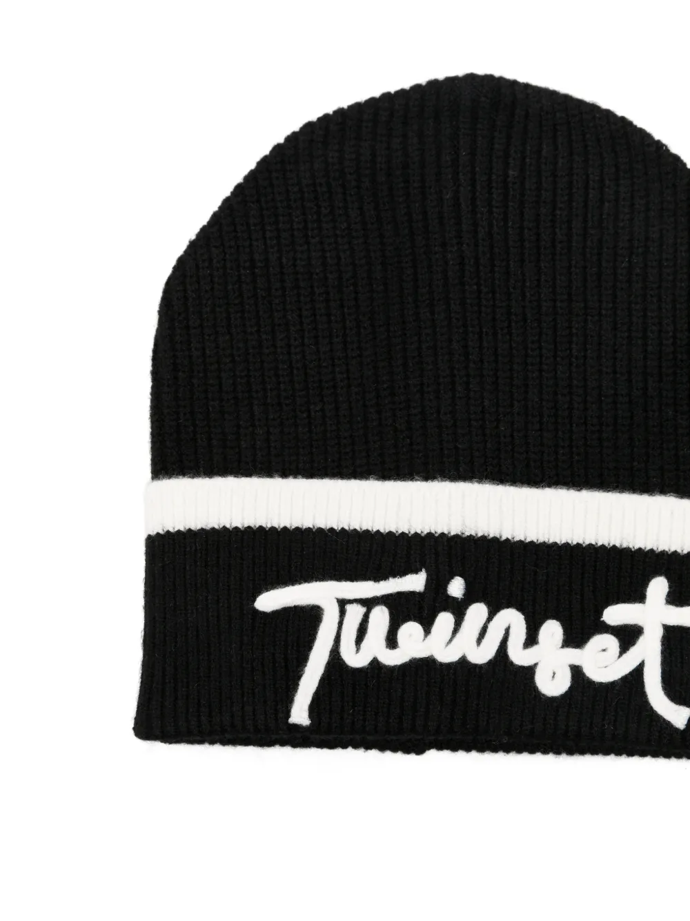 TWINSET Kids Muts met geborduurd logo Zwart