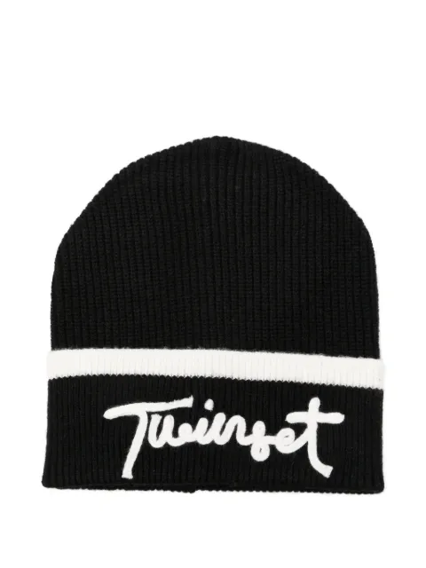 TWINSET Kids ロゴ ビーニー