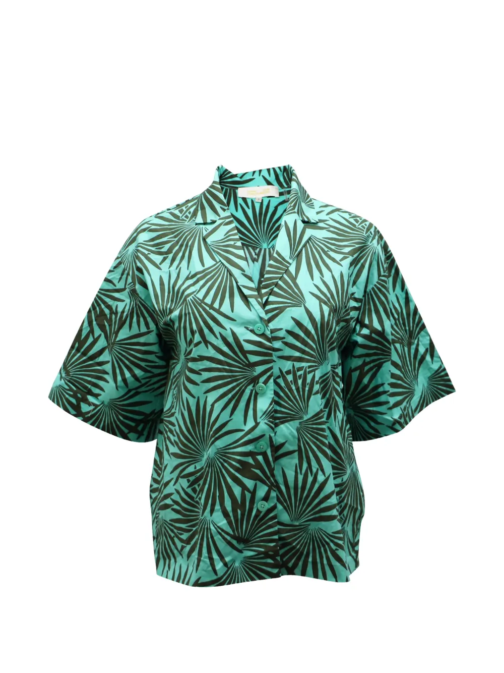 Diane Von Furstenberg Vintage chemise à imprimé tropical - Bleu Diane Von Furstenberg Vintage chemise à imprimé tropical - Bleu