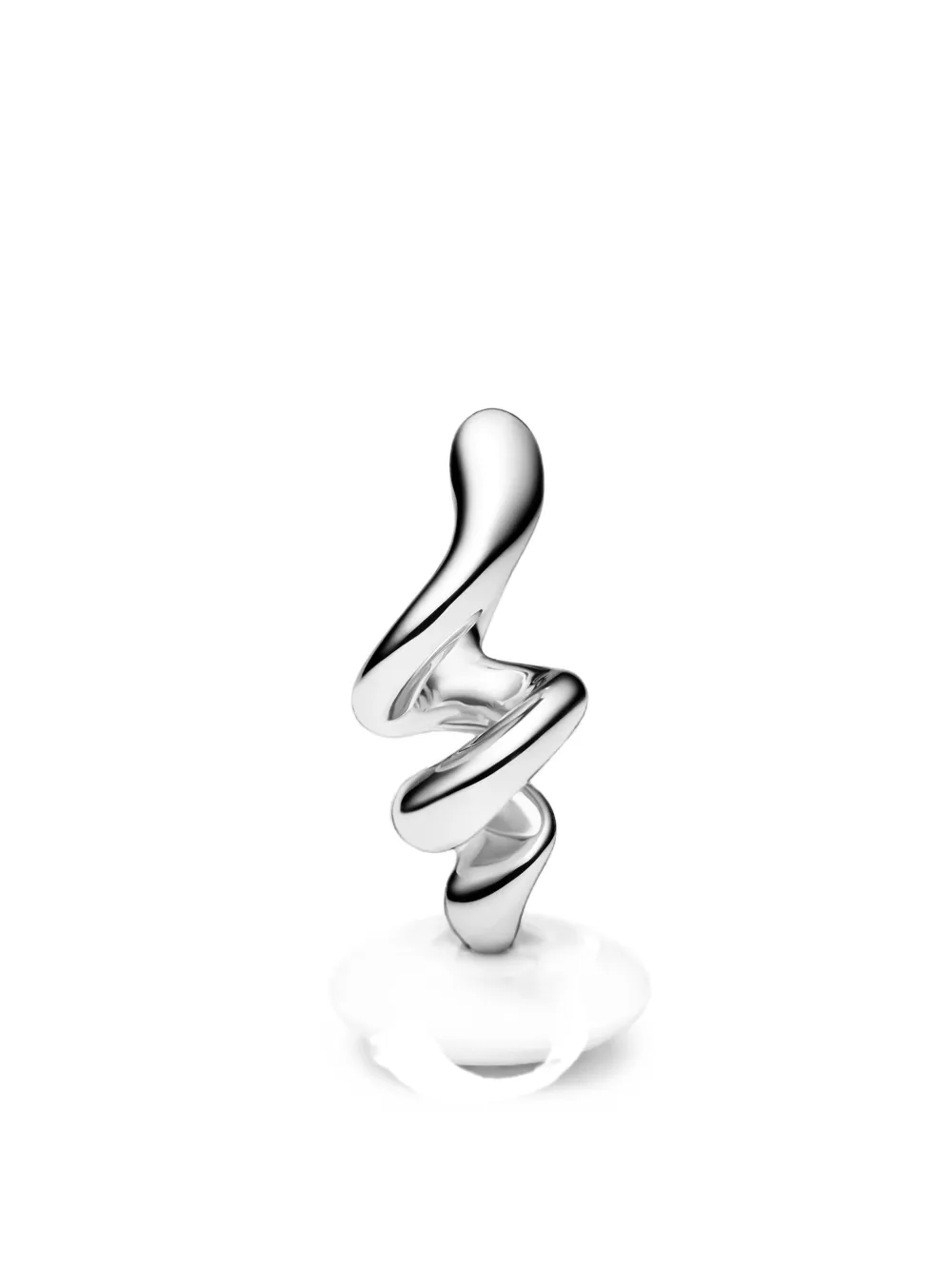 Maria Black Coil Huggie Ohrringe - Silber