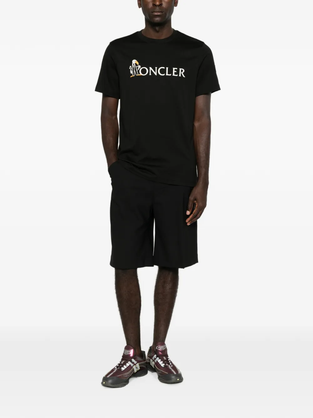 Moncler T-shirt met korte mouwen Zwart