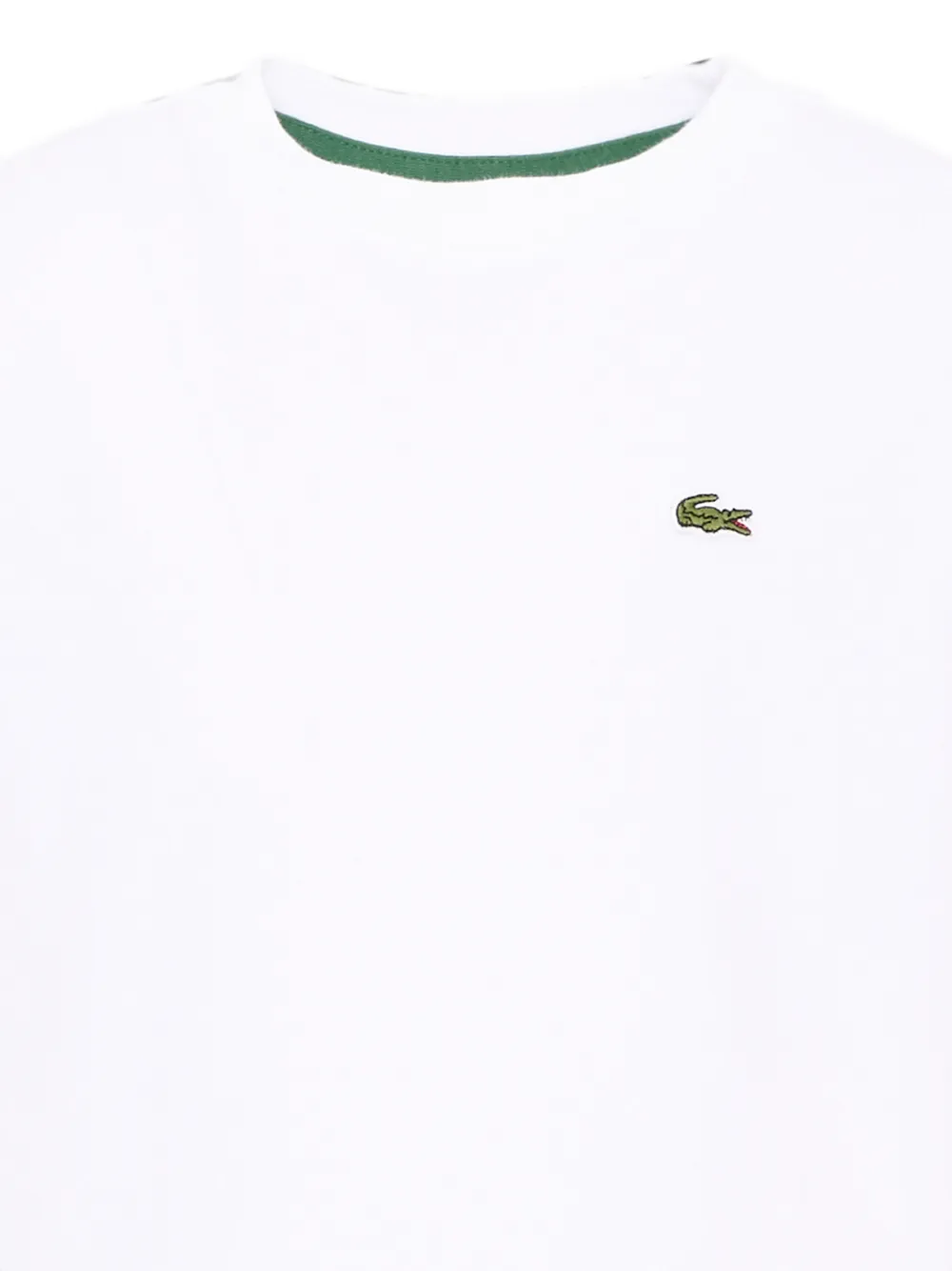 Lacoste Kids T-shirt met logopatch en korte mouwen Wit